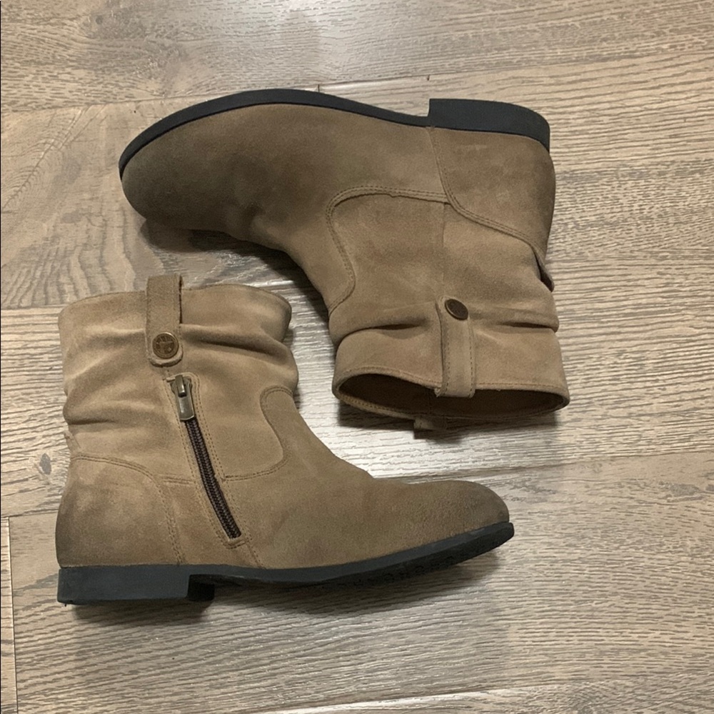 Birkenstock Beige Taupe Suede Ankle Boot Sz 36